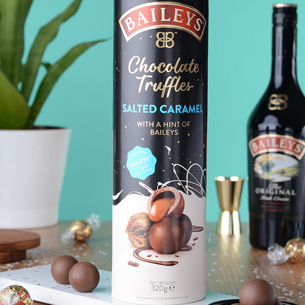 Baileys Salted Caramel Truffles Tube 320g Lir Chocolates