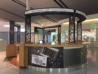 Lir's Pop Up Stand in Dublin Airport for February
