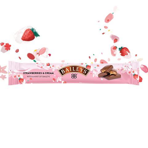 Baileys Chocolate Strawberry & Cream 35g Bar - Case