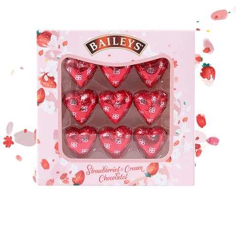 Baileys Strawberries & Cream Hearts 90g