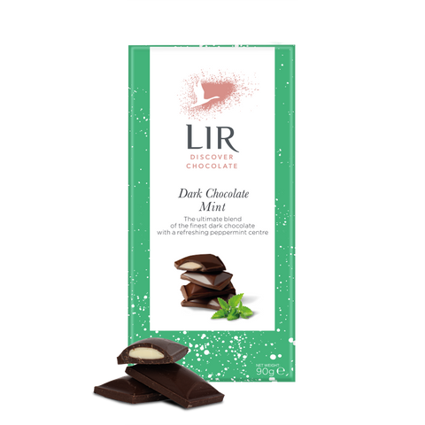Lir Dark Chocolate Mint Bar 90g