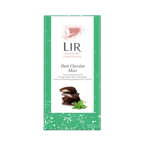 Lir Dark Chocolate Mint Bar 90g